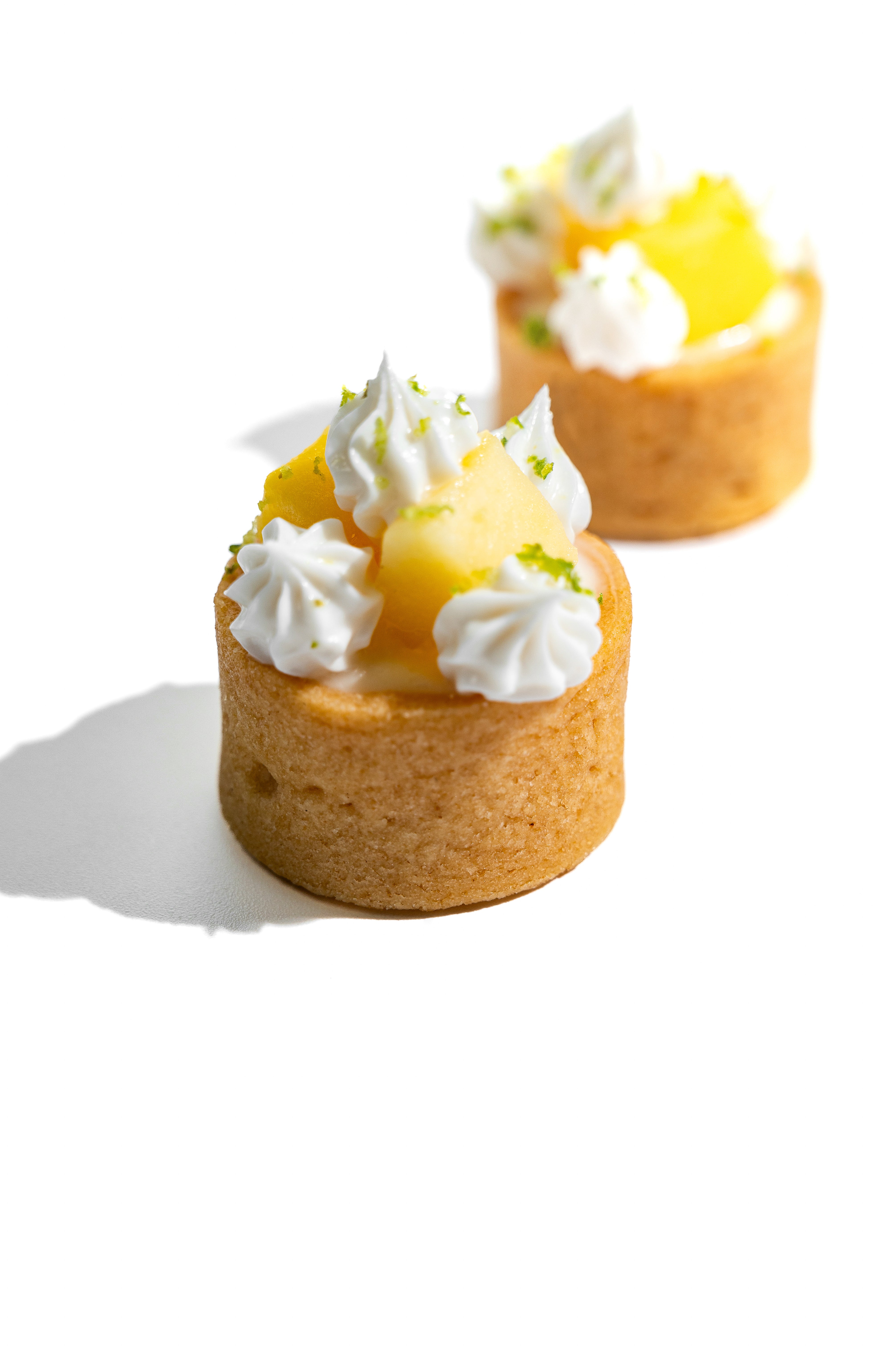 Mini Mango & Lime Cheescake Tart