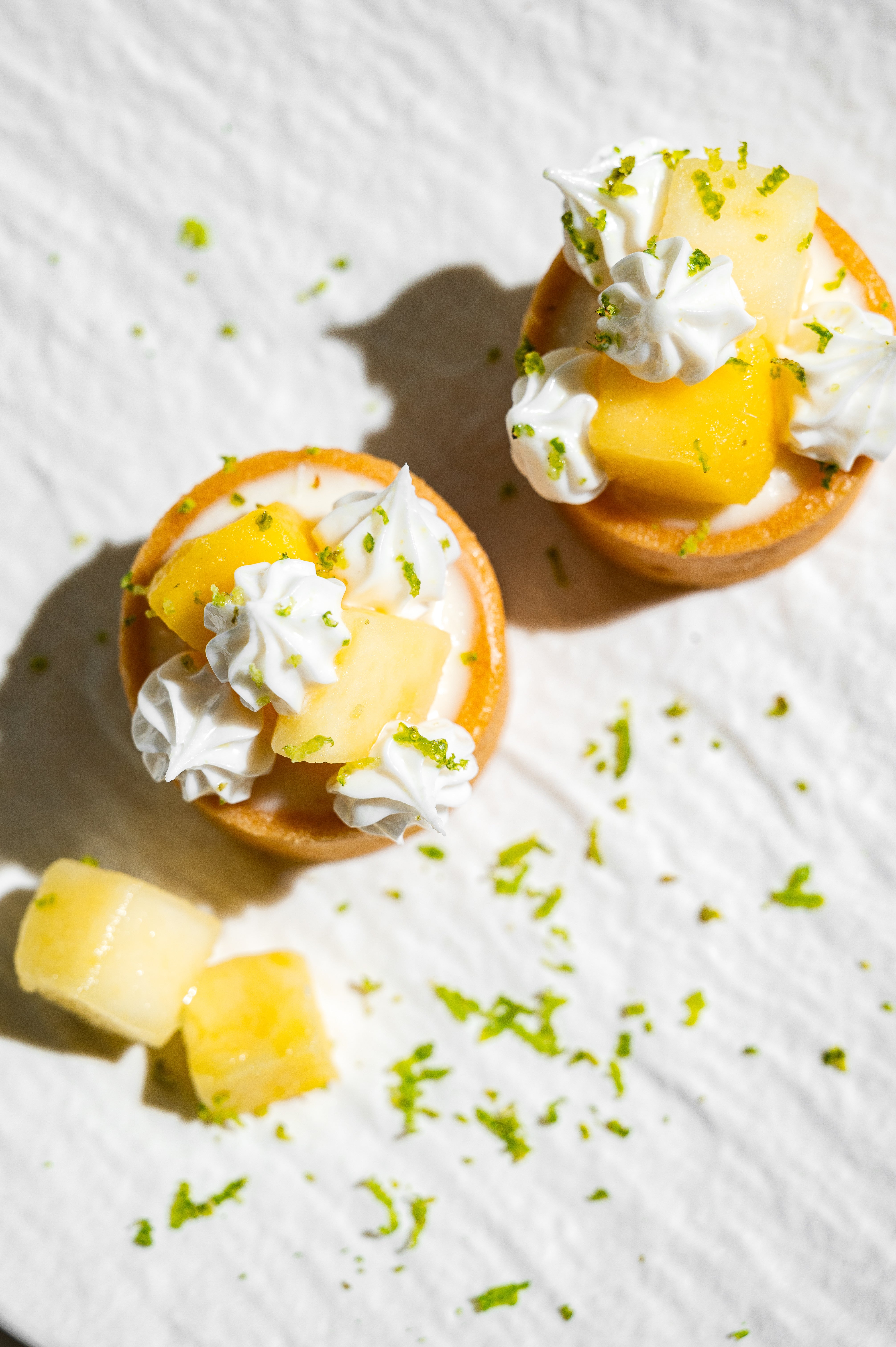 Mini Mango & Lime Cheescake Tart