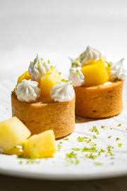 Mini Mango & Lime Cheescake Tart