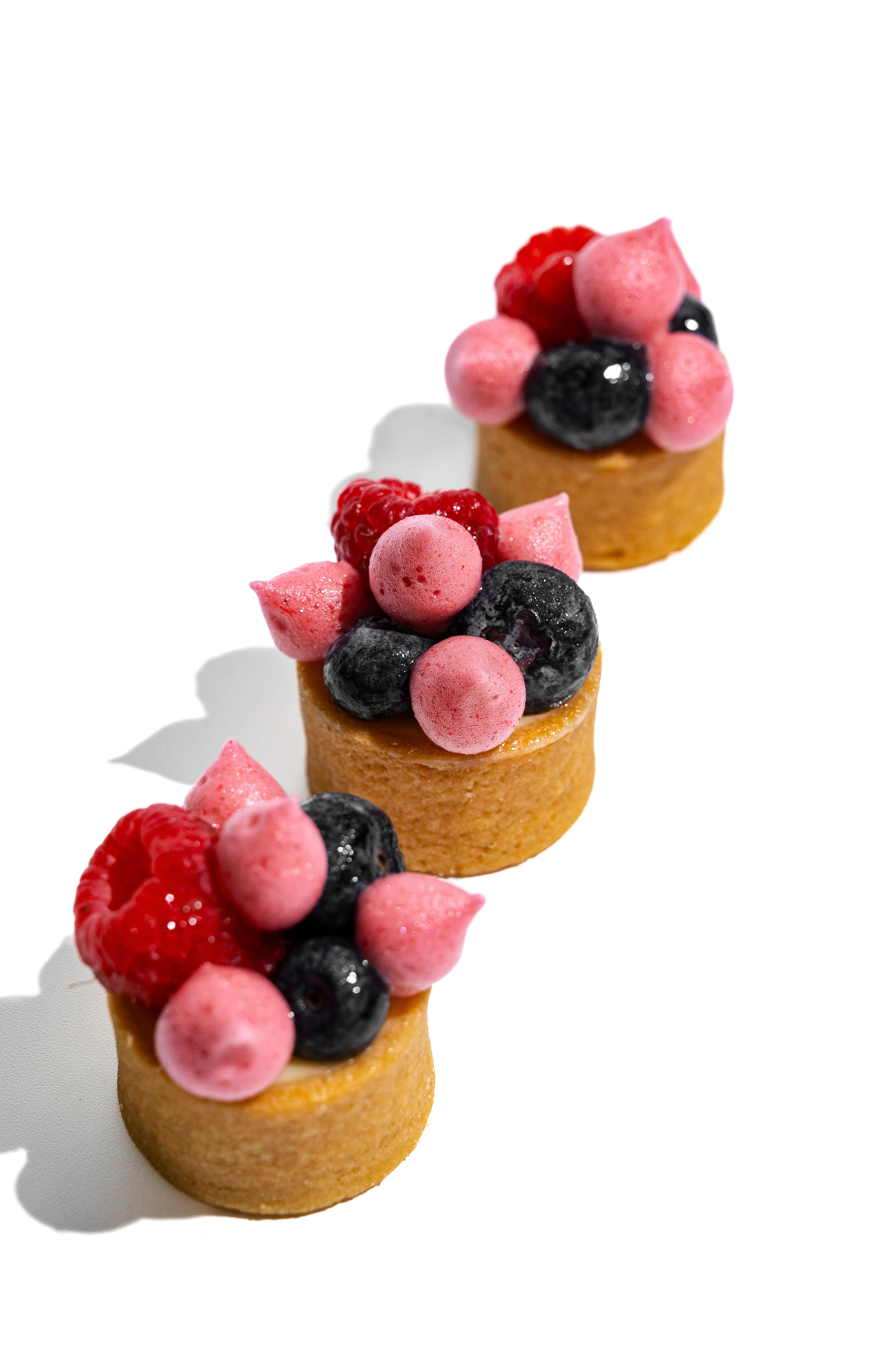 Mini Stylish Key Lime Tart with Berries