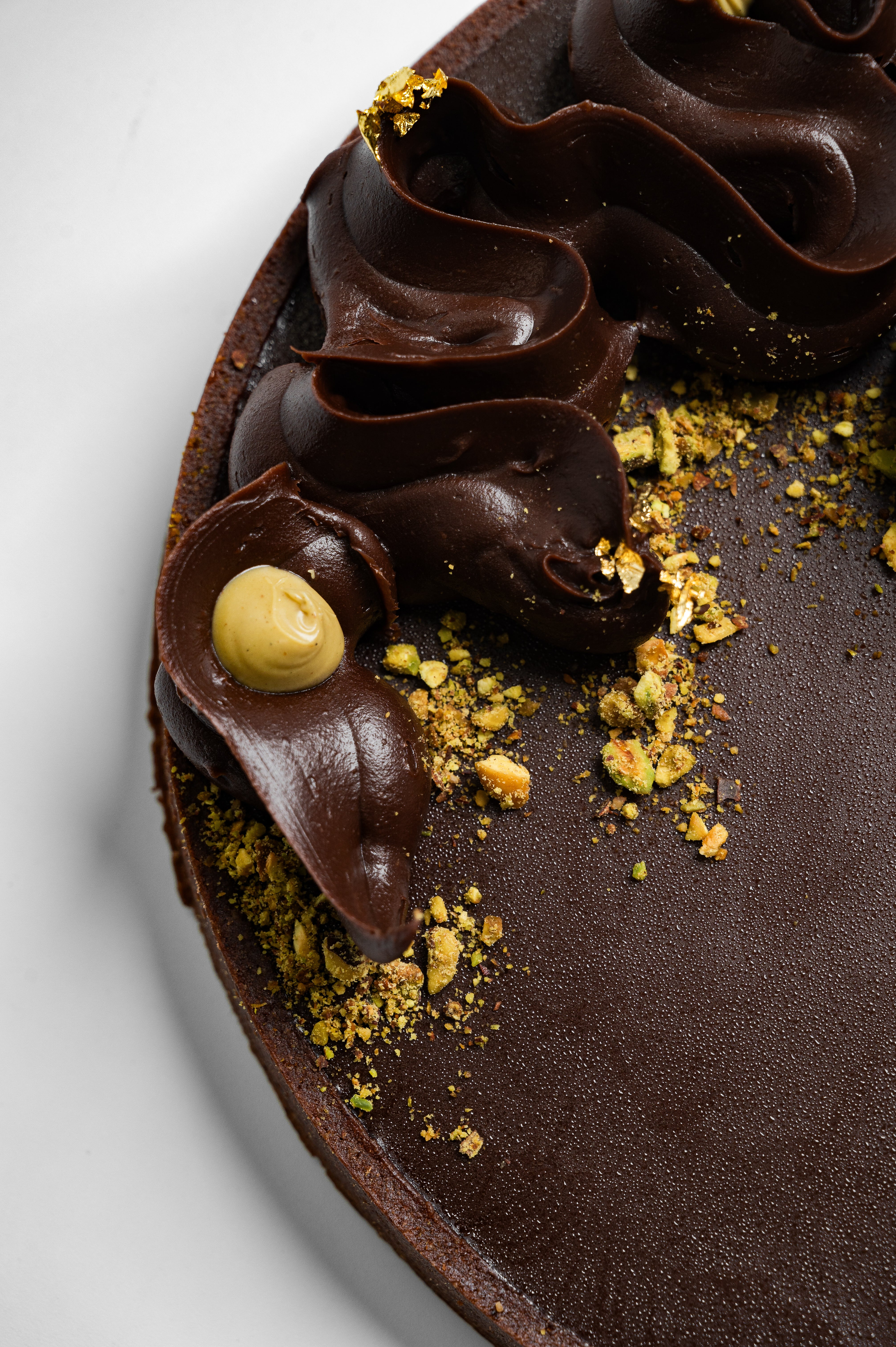 Chocolate & Pistachio Tart