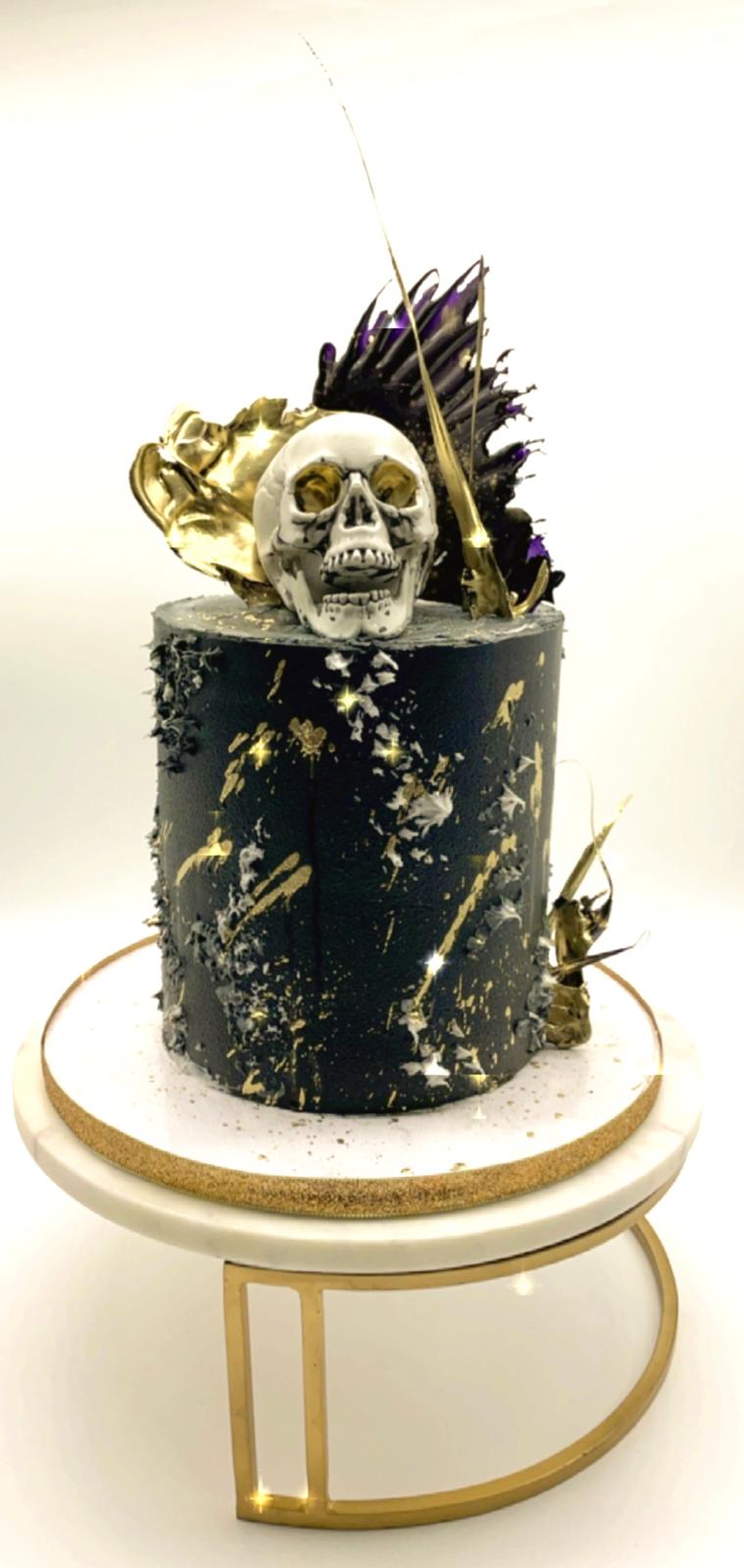 Midnight Skull Cake