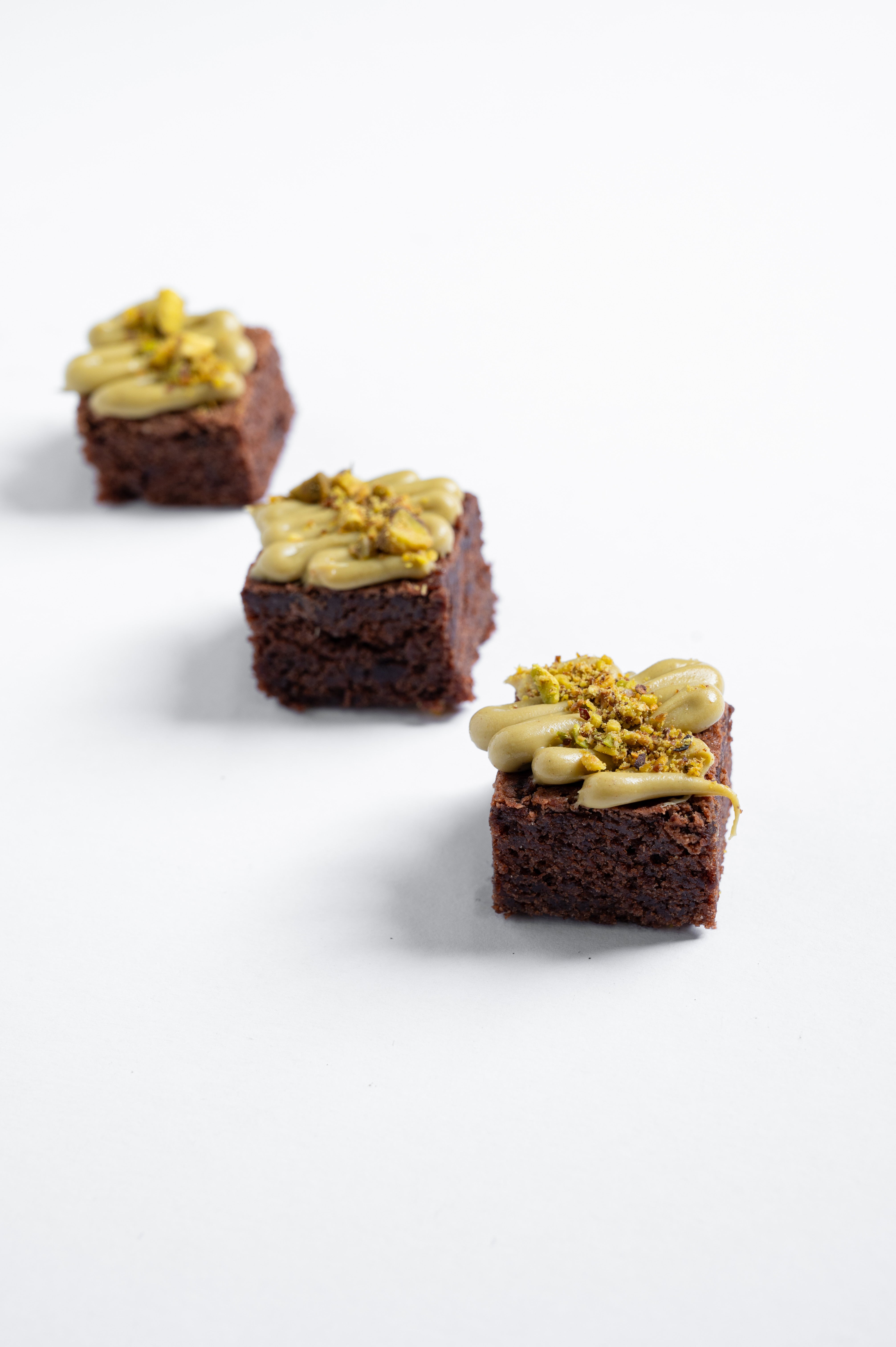 Mini Brownie with Pistacho Cream